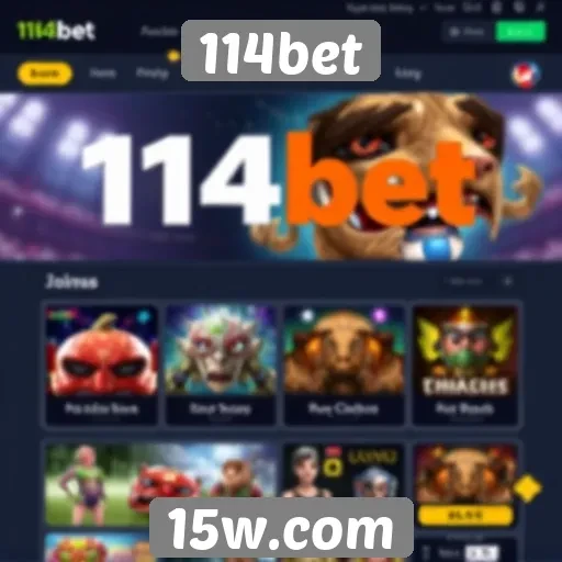 Interface e usabilidade do site 114bet
